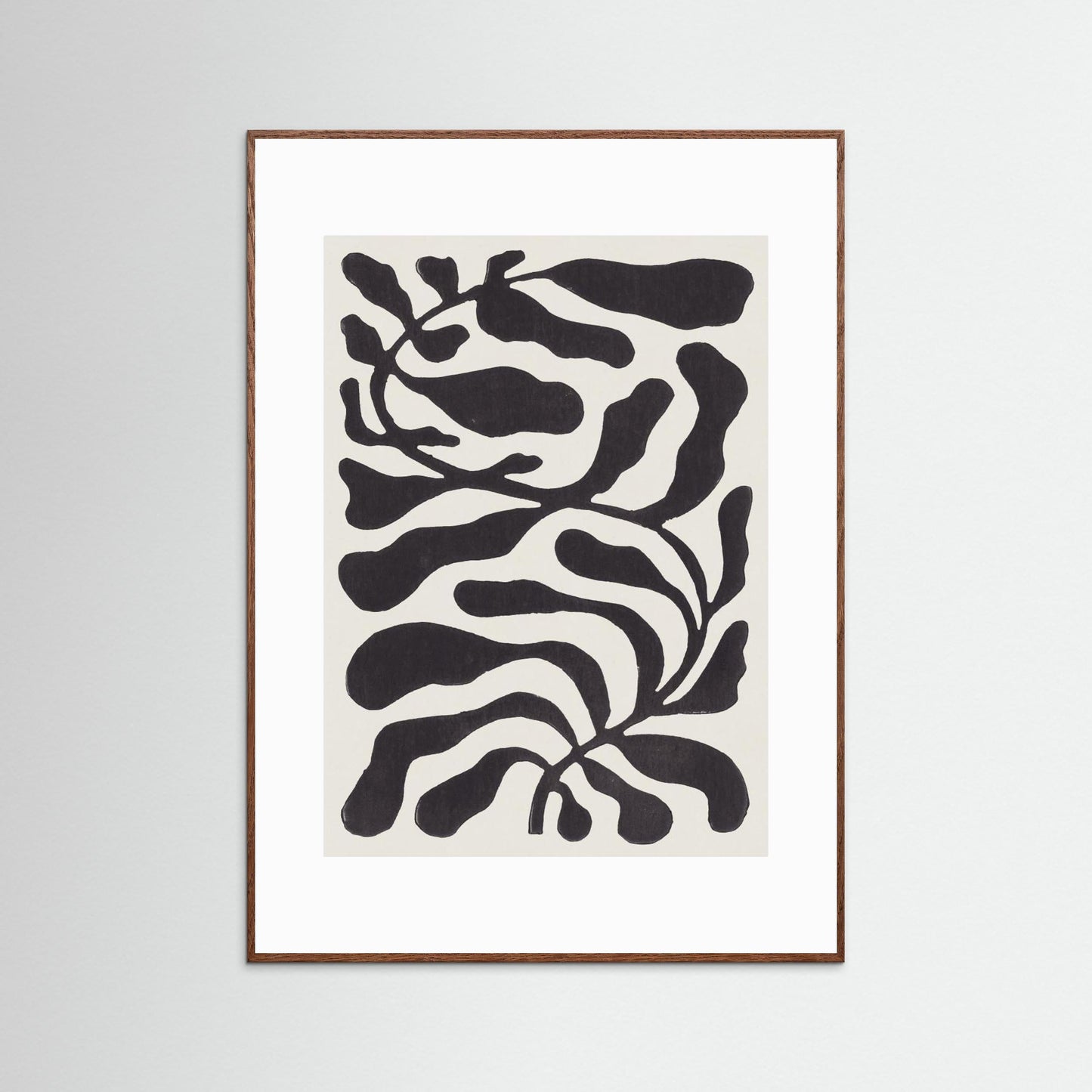 One Hundred-Leaved Plant #21 / Lino Print by Alisa Galitsyna