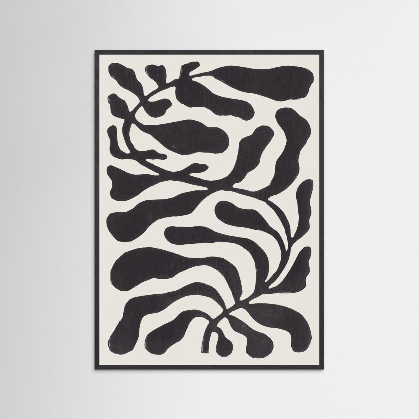 One Hundred-Leaved Plant #21 / Lino Print by Alisa Galitsyna