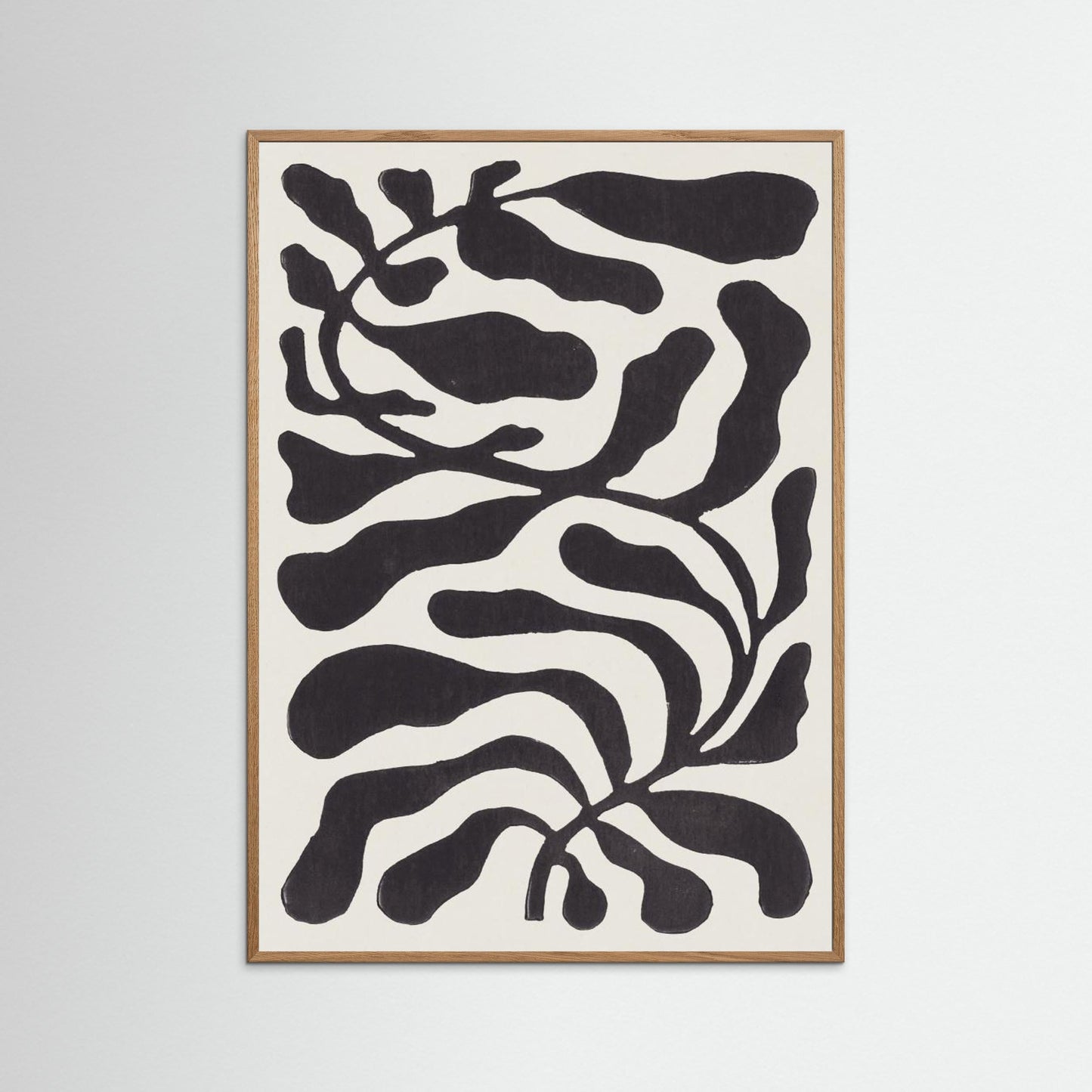 One Hundred-Leaved Plant #21 / Lino Print by Alisa Galitsyna