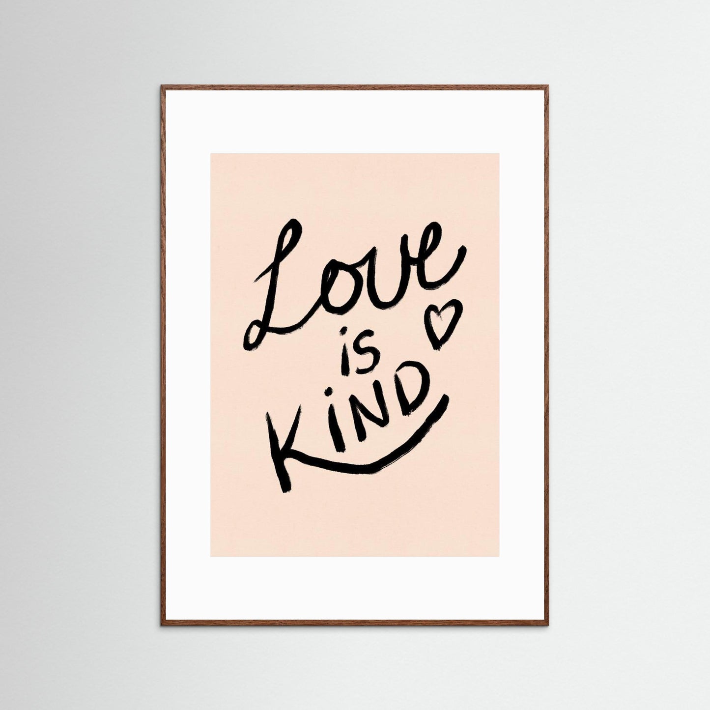 Love is Kind Typography Poster by Dirkie Nell