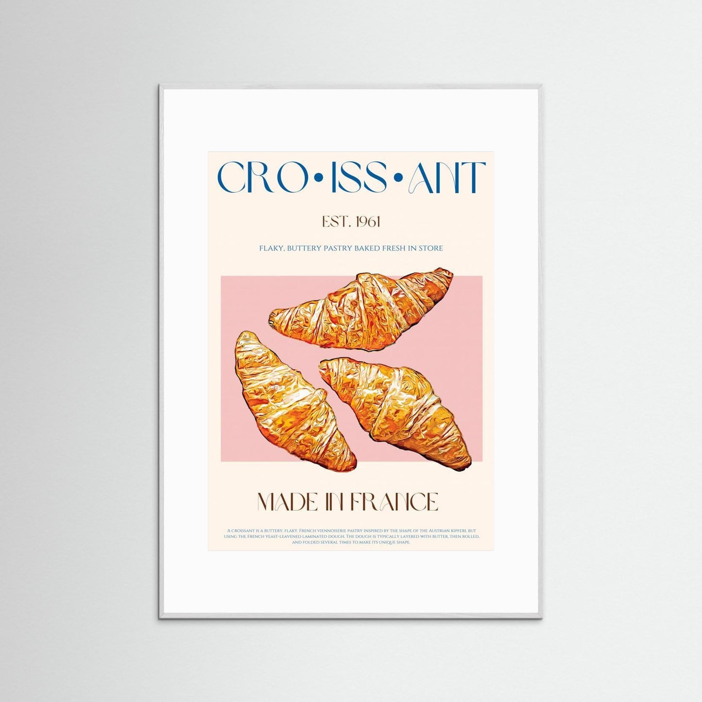 Croissant Print by Nazma Khokhar