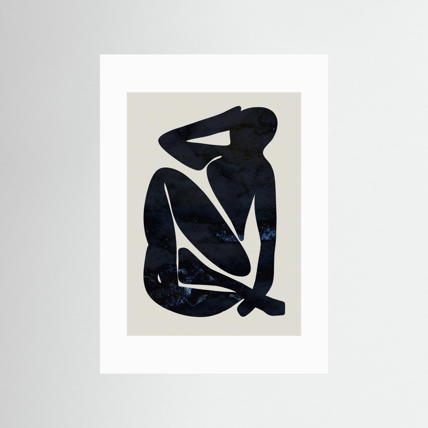 Dark Blue Woman by Anne Marie Volfova