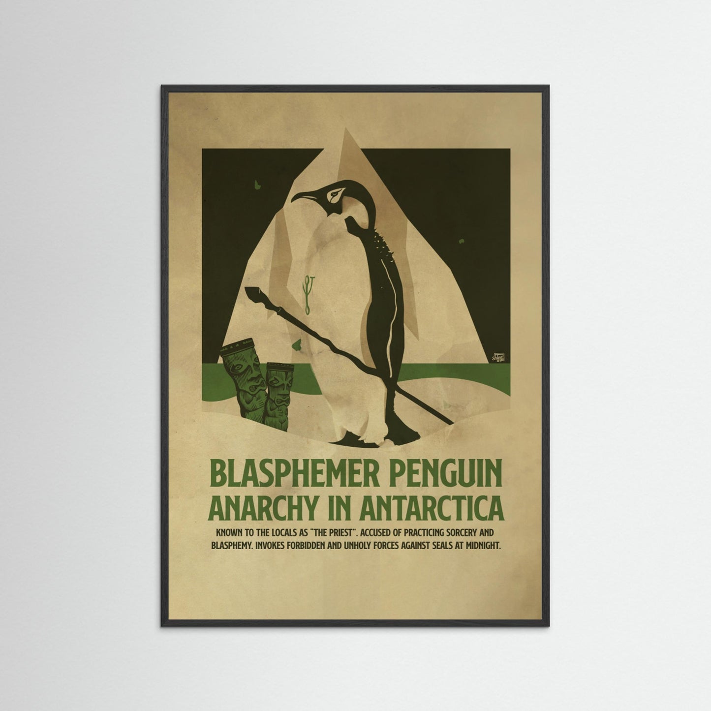Penquin funny print by Dion Gem