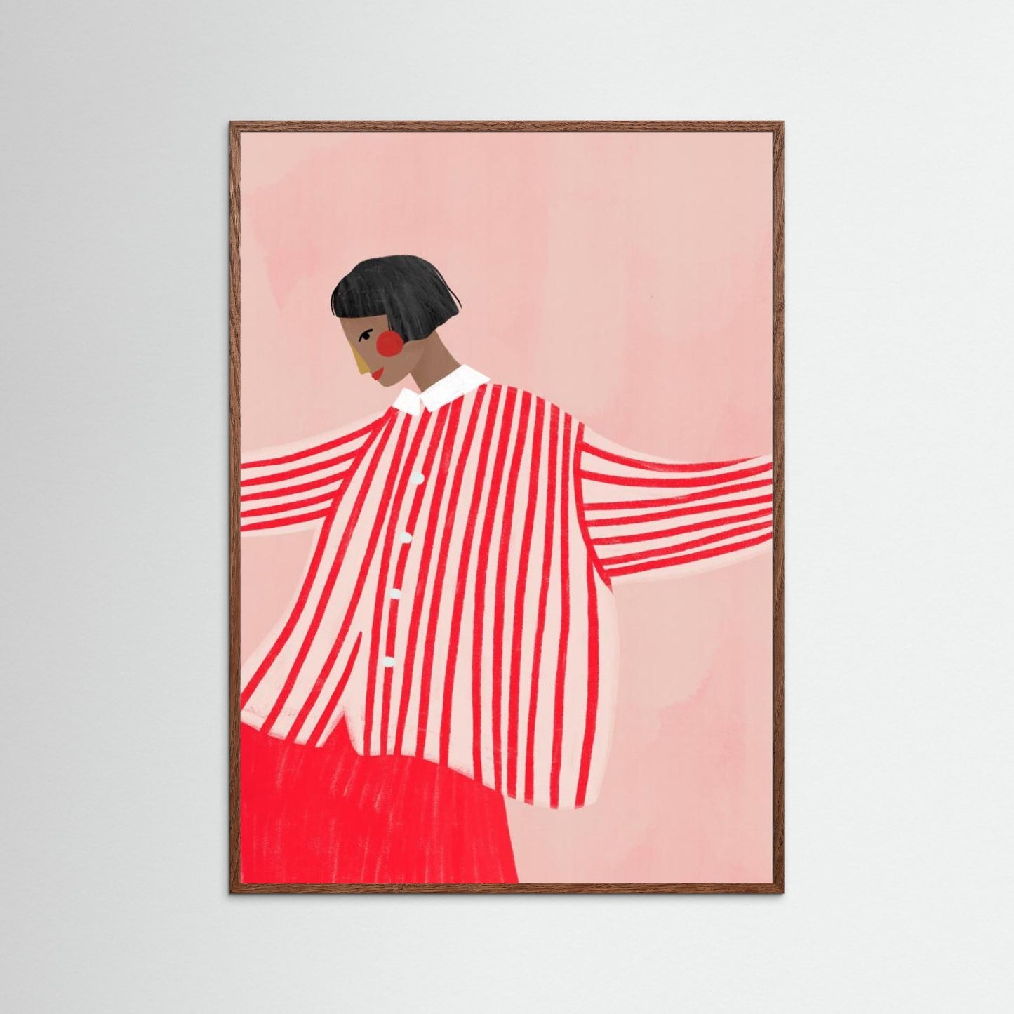 The Woman With the Red Stripes by Bea Müller