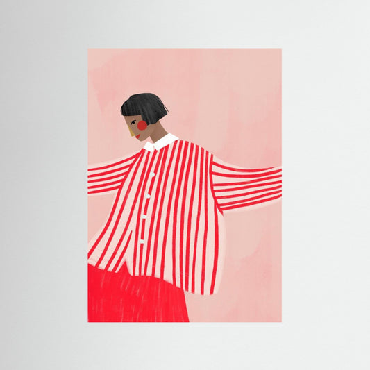 The Woman With the Red Stripes by Bea Müller