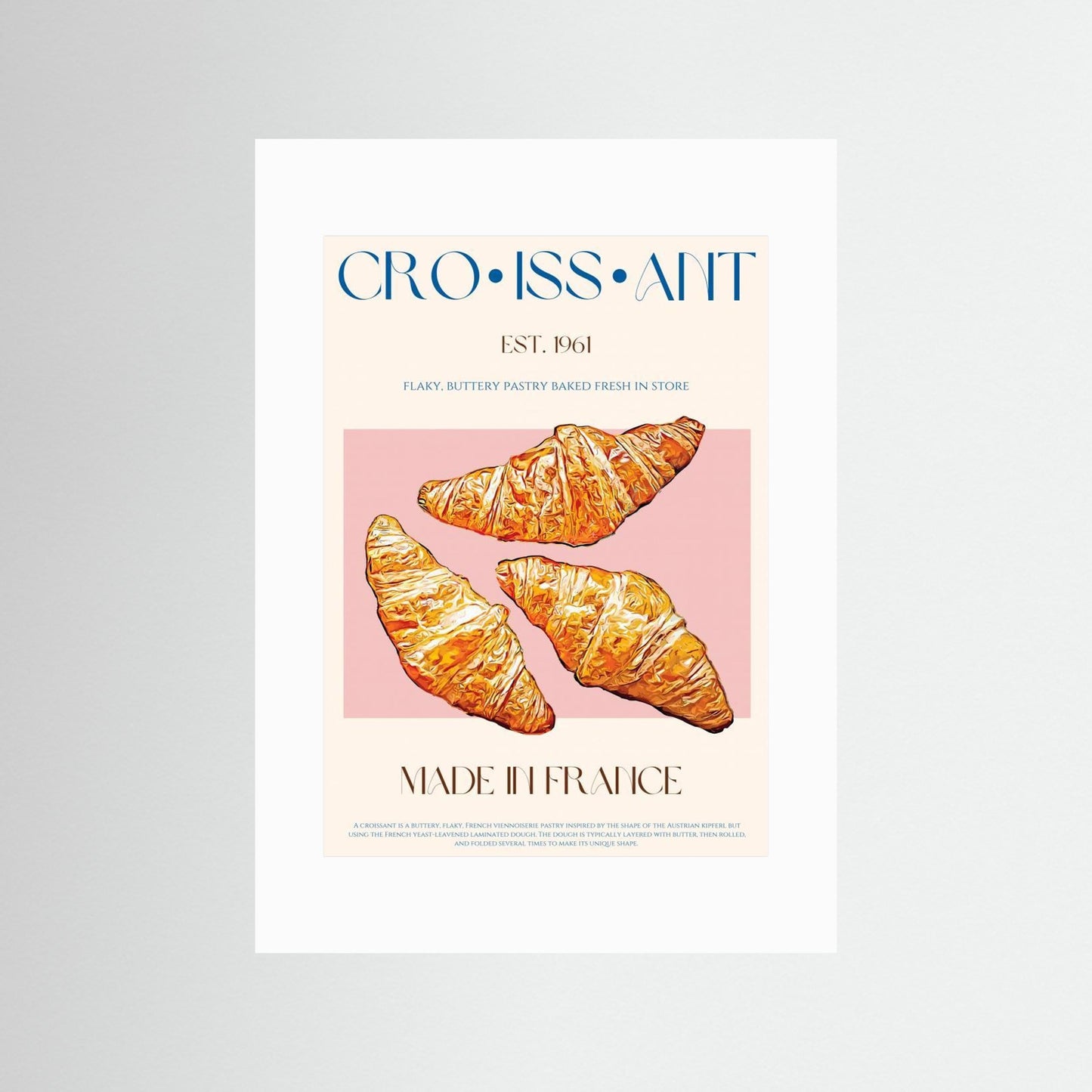 Croissant Print by Nazma Khokhar