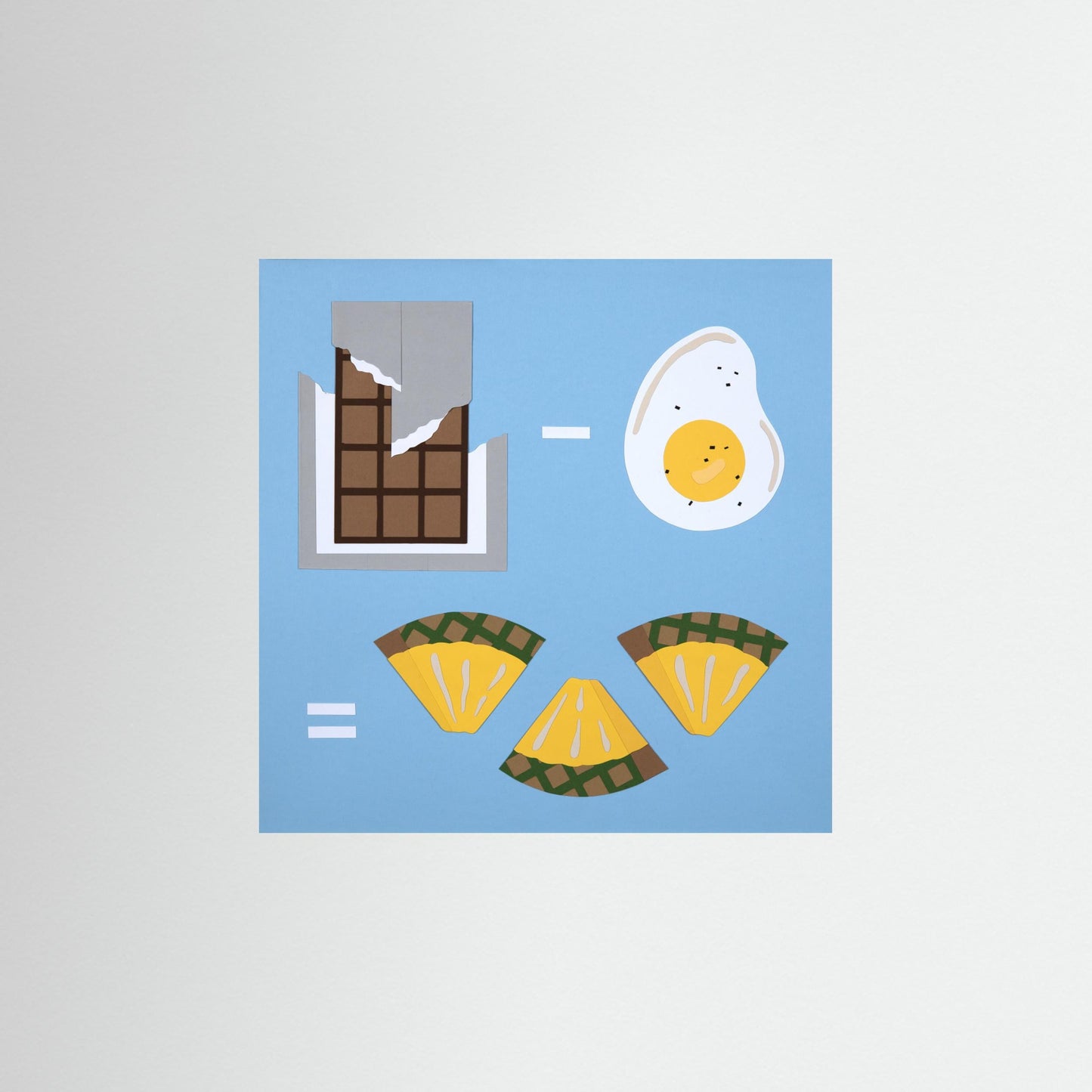 Food Math: Chocolate - Egg = Pineapple by Rankin Willard