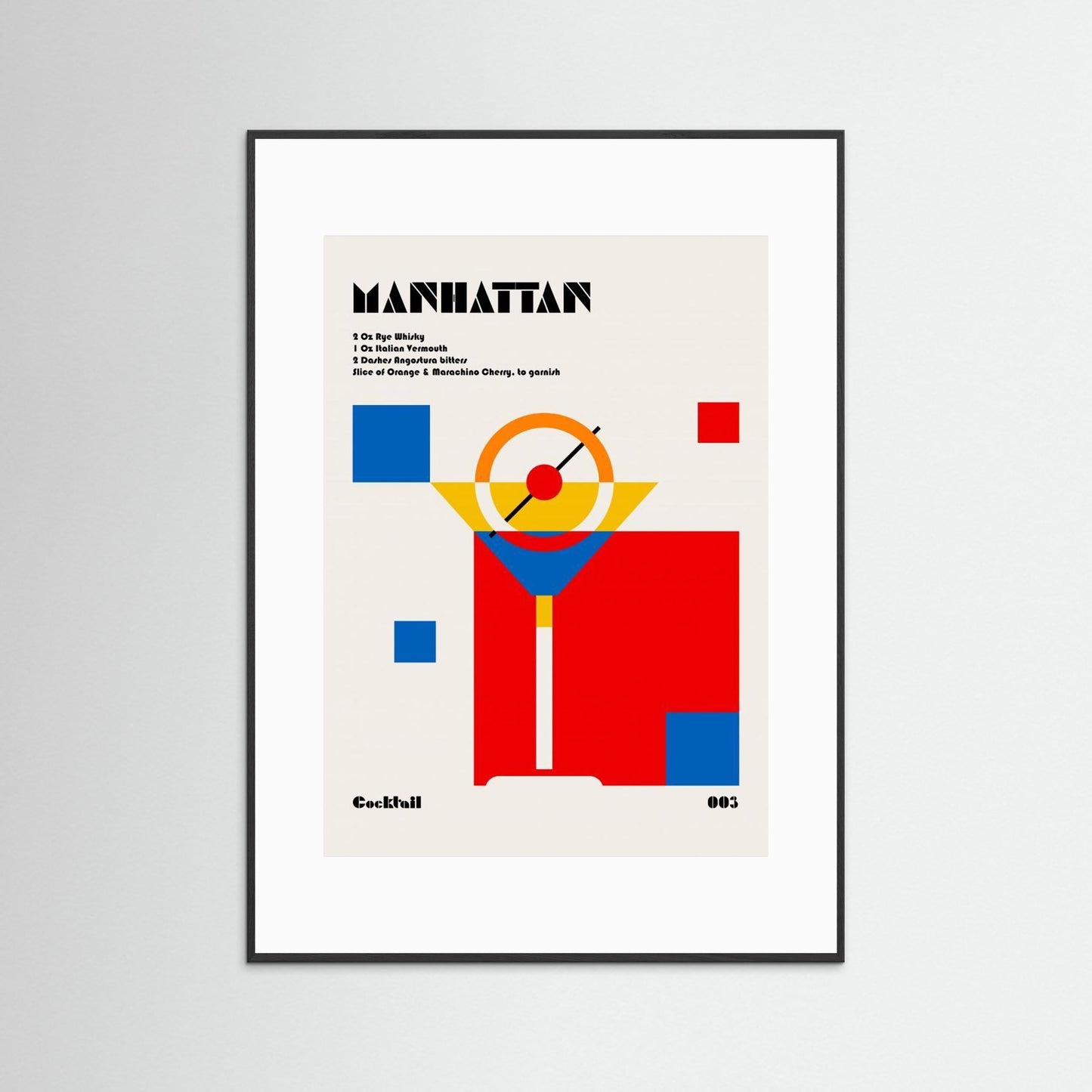 Manhattan Bauhaus Cocktail by Retrodrome
