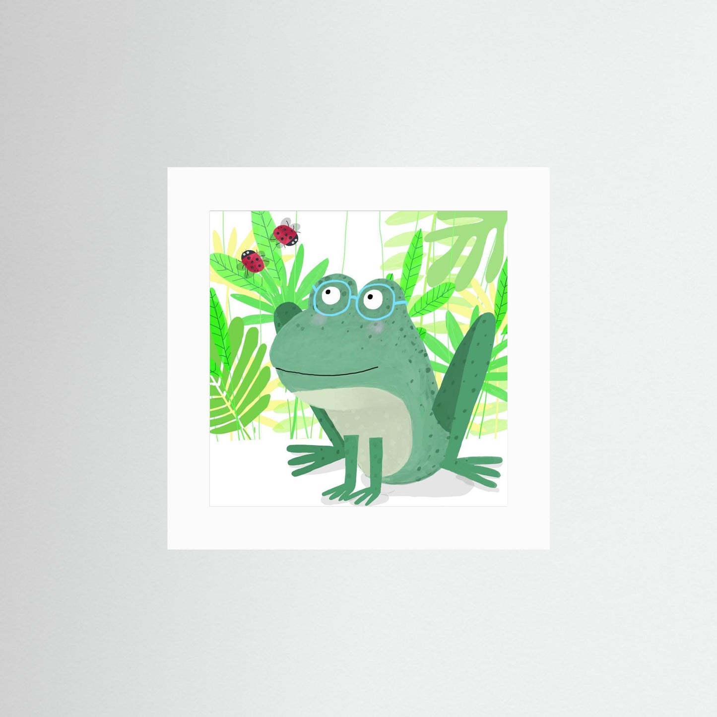 Funny Jungle Frog with Ladybirds by Carla Daly