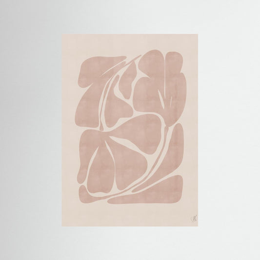 Beige Abstract Shapes by Anne Marie Volfova