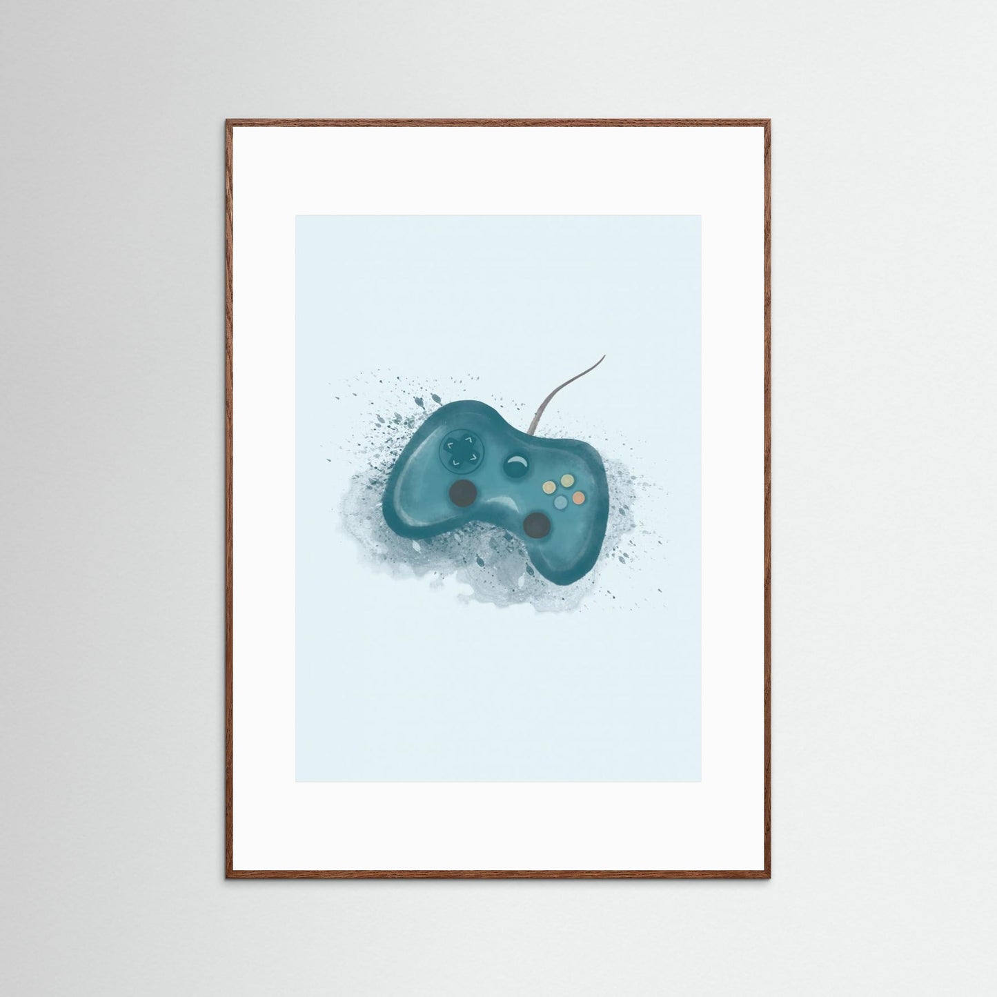 Gamer Splash Blue by Aminah Eleonora