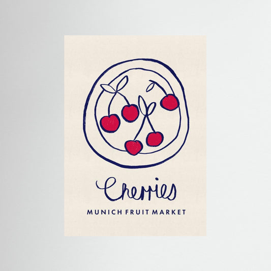 Cherries Munich Food Market Germany by Dirkie Nell
