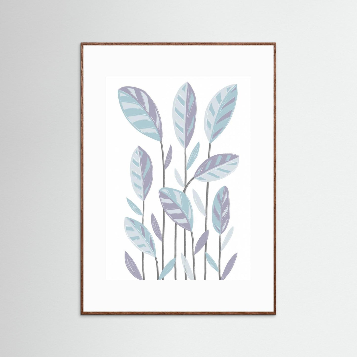 Funky Plants Blue by Martina